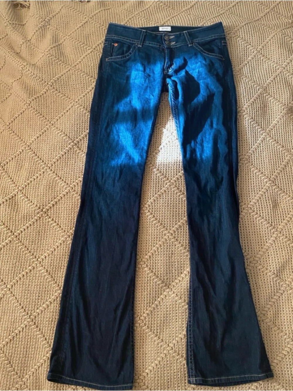 Hudson low waisted flared jeans